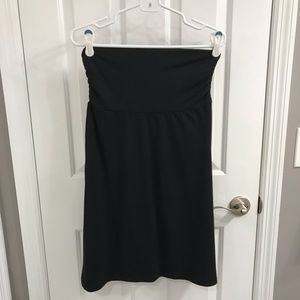 Black fold over skirt